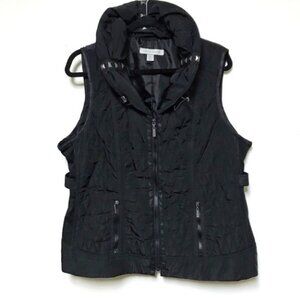 Laura Ashley | Black Studded Collar Vest - XL